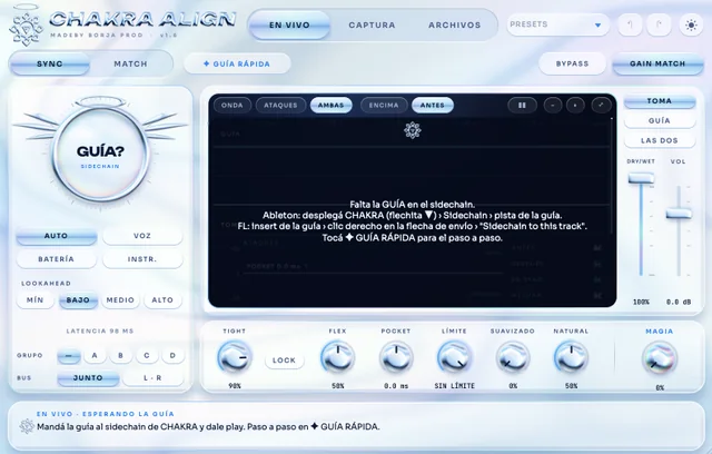 CHAKRA ALIGN en modo EN VIVO
